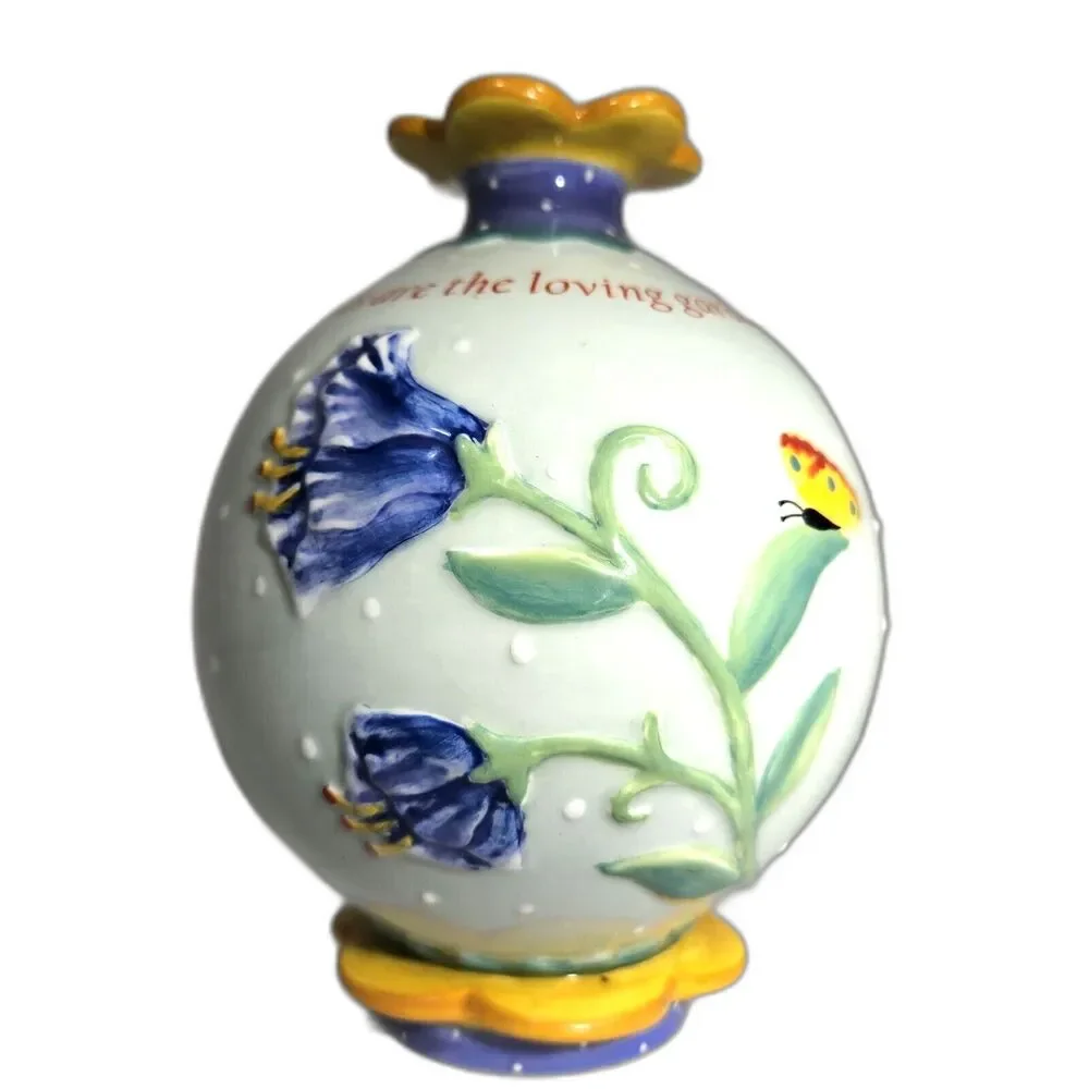Gardeners Flower Vase Friend Sentiment Artist Nancy Tellaferro Faulkner Spring